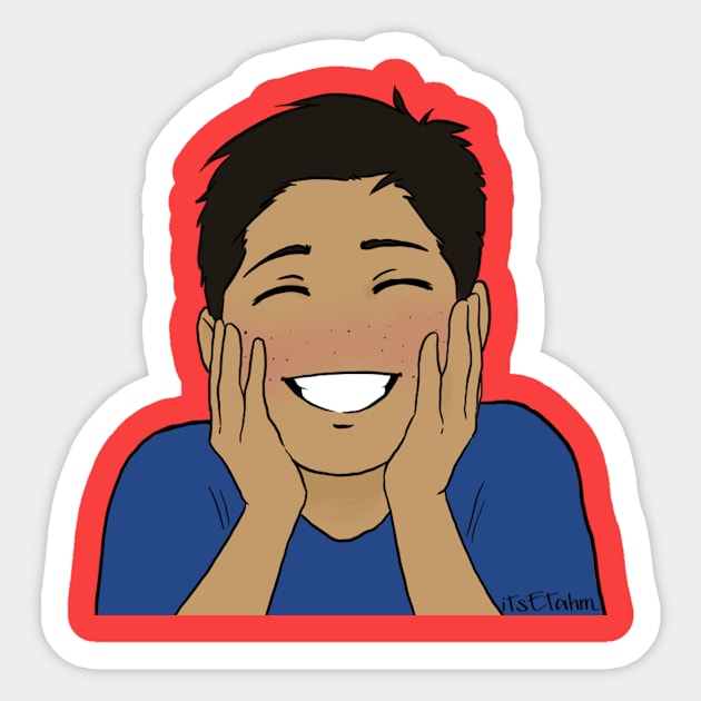 Big Old Ethan Smile Sticker by newsofthegalaxy